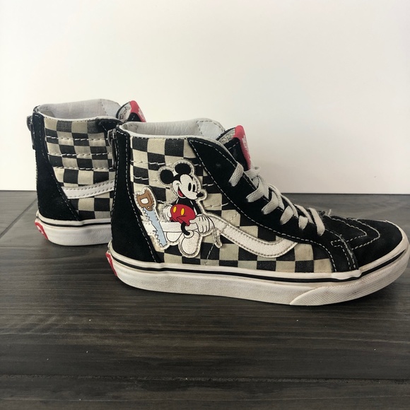 disney checkerboard vans